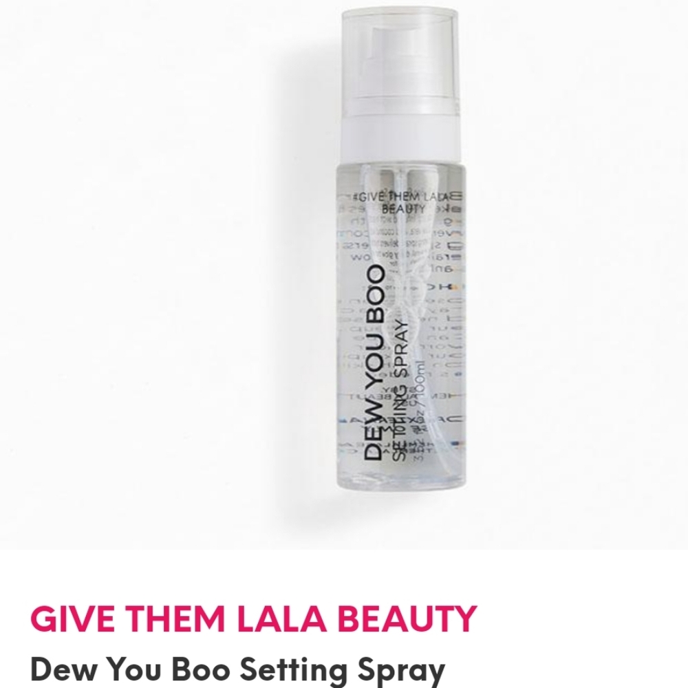 GIVE THEM LALA BEAUTY Dew You Boo Setting Spray Brand New Never Used